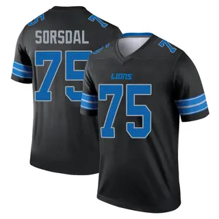 Legend Men's Colby Sorsdal Detroit Lions Nike Jersey - Black