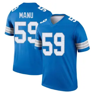 Legend Men's Giovanni Manu Detroit Lions Nike 2nd Jersey - Blue