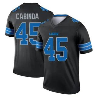 Legend Men's Jason Cabinda Detroit Lions Nike Jersey - Black