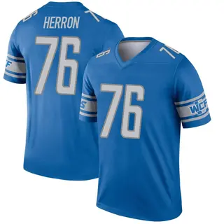 Legend Men's Justin Herron Detroit Lions Nike Jersey - Blue