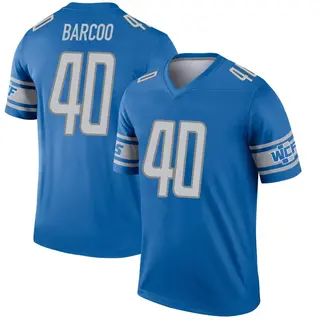 Legend Men's Luq Barcoo Detroit Lions Nike Jersey - Blue
