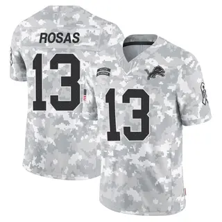 Limited Men's Aldrick Rosas Detroit Lions Nike 2024 Salute to Service Jersey - Arctic Camo