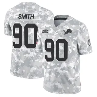 Limited Men's Chris Smith Detroit Lions Nike 2024 Salute to Service Jersey - Arctic Camo