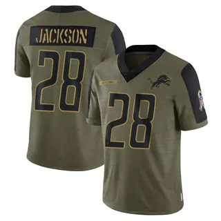 Limited Men's Dan Jackson Detroit Lions Nike 2021 Salute To Service Jersey - Olive