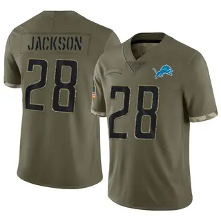 Limited Men's Dan Jackson Detroit Lions Nike 2022 Salute To Service Jersey - Olive