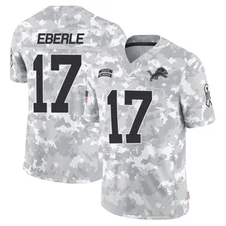 Limited Men's Dominik Eberle Detroit Lions Nike 2024 Salute to Service Jersey - Arctic Camo