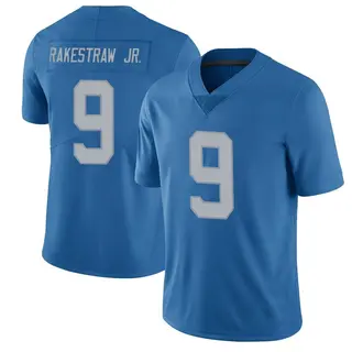 Limited Men's Ennis Rakestraw Jr. Detroit Lions Nike Throwback Vapor Untouchable Jersey - Blue