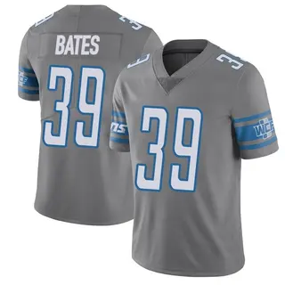 Limited Men's Jake Bates Detroit Lions Nike Color Rush Steel Vapor Untouchable Jersey -