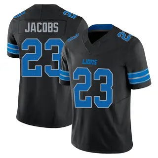 Limited Men's Jerry Jacobs Detroit Lions Nike Alternate Vapor F.U.S.E. 2nd Jersey - Black
