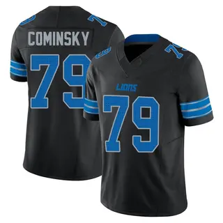 Limited Men's John Cominsky Detroit Lions Nike Alternate Vapor F.U.S.E. 2nd Jersey - Black