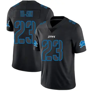 Limited Men's Rock Ya-Sin Detroit Lions Nike Jersey - Black Impact
