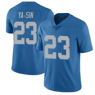 Limited Men's Rock Ya-Sin Detroit Lions Nike Throwback Vapor Untouchable Jersey - Blue