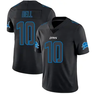 Limited Men's Ronnie Bell Detroit Lions Nike Jersey - Black Impact