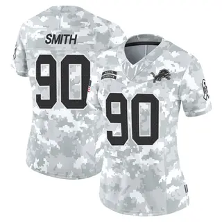Limited Women's Chris Smith Detroit Lions Nike 2024 Salute to Service Jersey - Arctic Camo