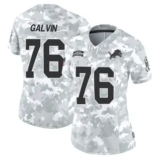 Limited Women's Connor Galvin Detroit Lions Nike 2024 Salute to Service Jersey - Arctic Camo