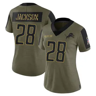 Limited Women's Dan Jackson Detroit Lions Nike 2021 Salute To Service Jersey - Olive
