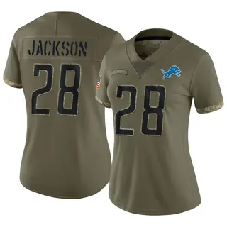 Limited Women's Dan Jackson Detroit Lions Nike 2022 Salute To Service Jersey - Olive