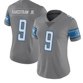 Limited Women's Ennis Rakestraw Jr. Detroit Lions Nike Color Rush Steel Jersey -