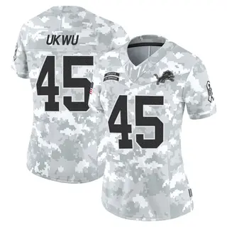 Limited Women's Isaac Ukwu Detroit Lions Nike 2024 Salute to Service Jersey - Arctic Camo