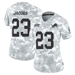 Limited Women's Jerry Jacobs Detroit Lions Nike 2024 Salute to Service Jersey - Arctic Camo