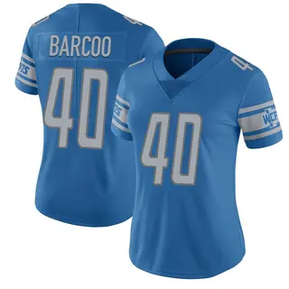 Limited Women's Luq Barcoo Detroit Lions Nike Team Color Vapor Untouchable Jersey - Blue