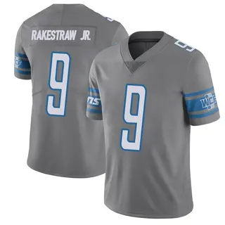 Limited Youth Ennis Rakestraw Jr. Detroit Lions Nike Color Rush Steel Vapor Untouchable Jersey -