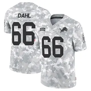 Limited Youth Joe Dahl Detroit Lions Nike 2024 Salute to Service Jersey - Arctic Camo