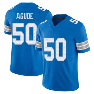 Limited Youth Mitchell Agude Detroit Lions Nike Vapor F.U.S.E. 2nd Jersey - Blue